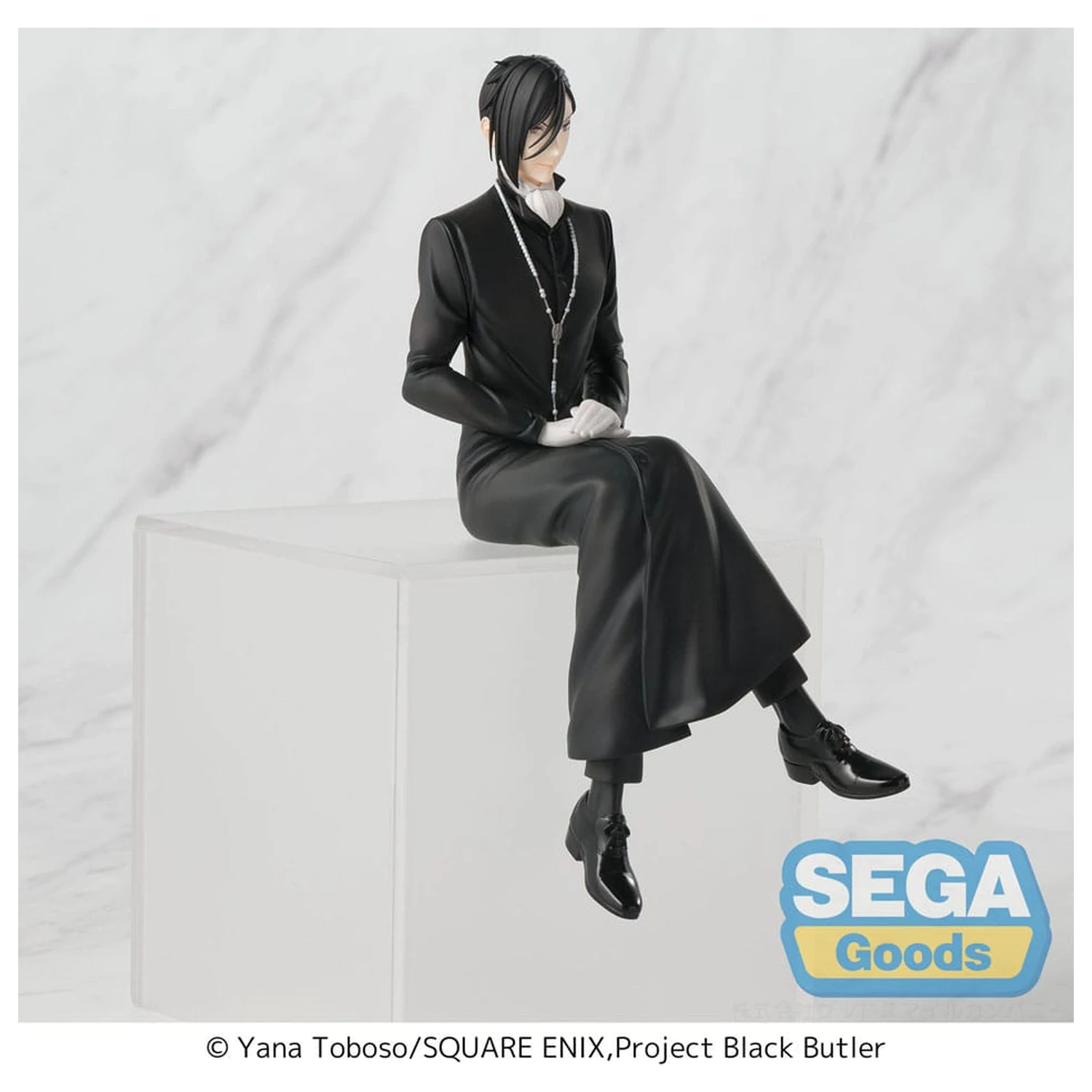 Black Butler: Boarding School Arc PM Perching PVC Statue Sebastian Michaelis 16 cm  product photo
