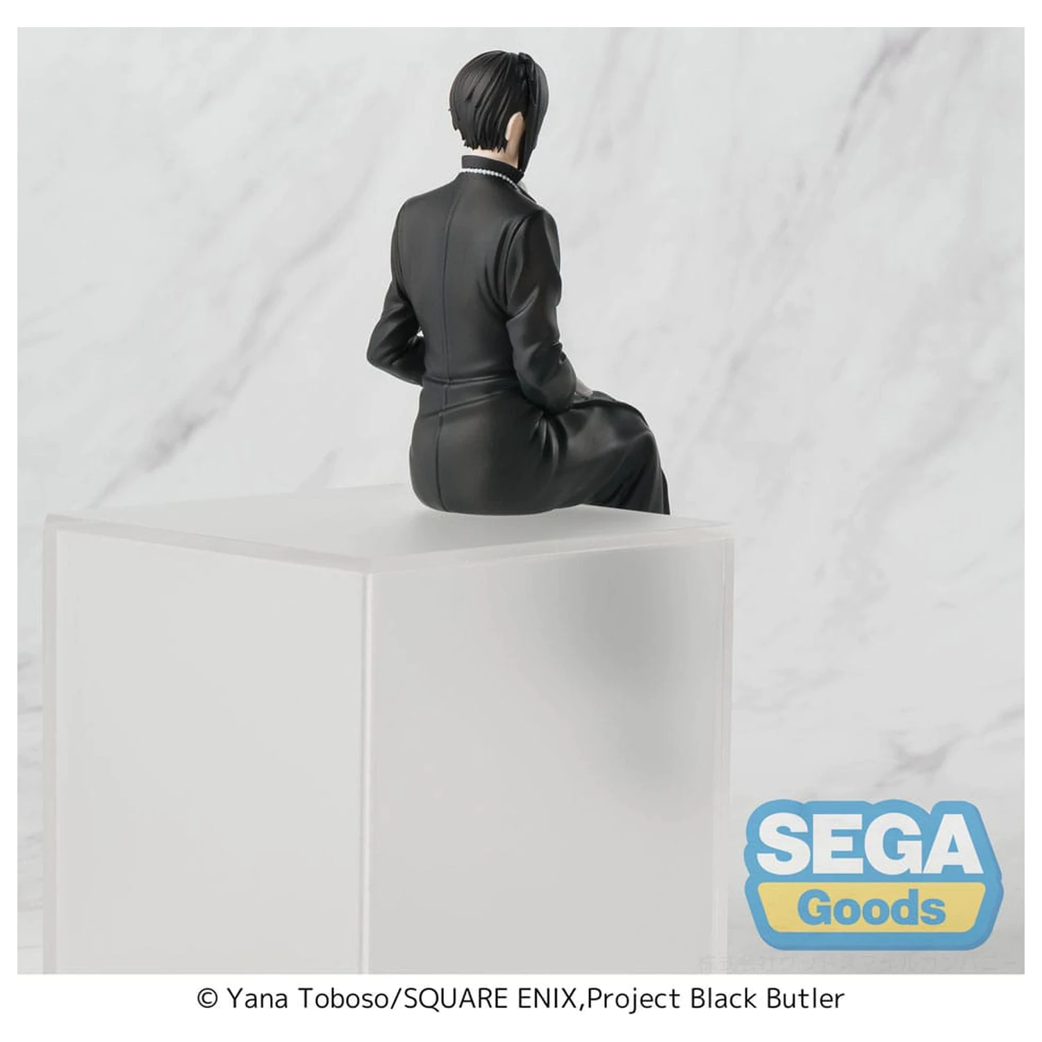 Black Butler: Boarding School Arc PM Perching PVC Statue Sebastian Michaelis 16 cm  product photo