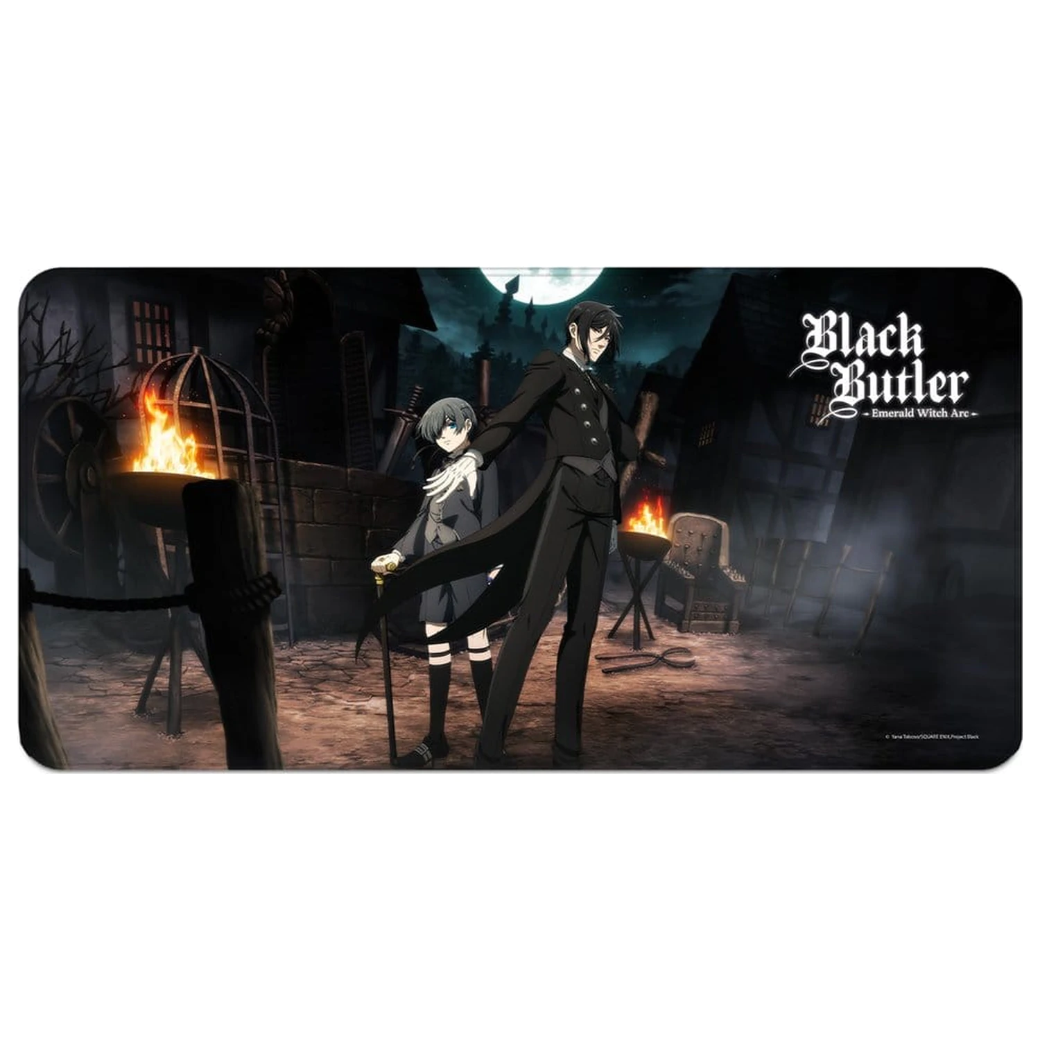 Black Butler: Emerald Witch Arc XXL Mousepad Sebastian & Ciel 80 x 40 cm product photo