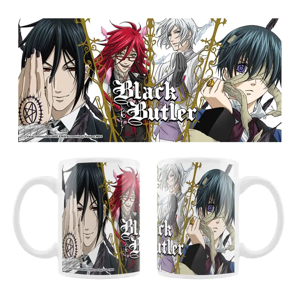 Black Butler Ceramic Mug Sebastian, Grell, Ash, Ciel product photo