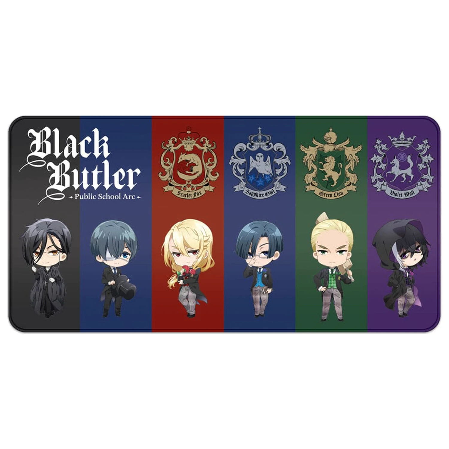 Black Butler XXL Mousepad Chibi & Emblem product photo