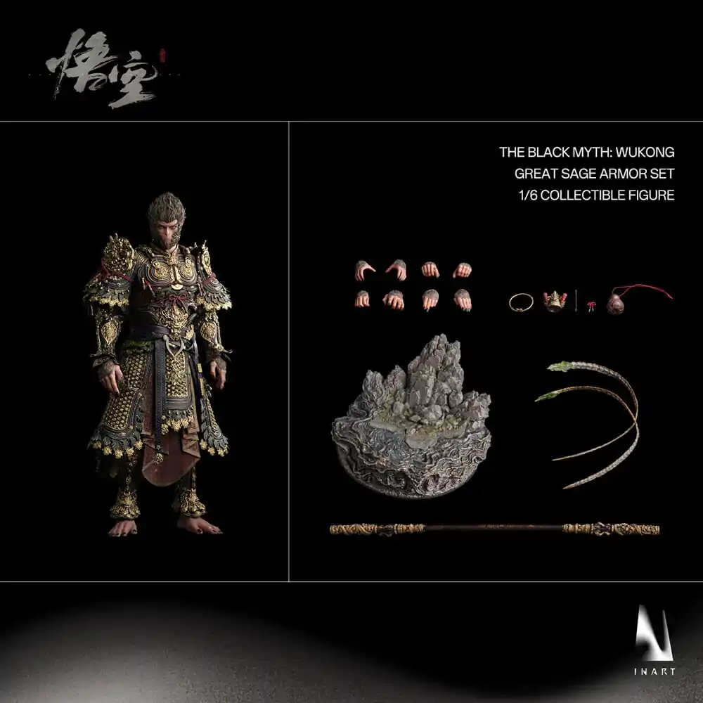 Black Myth: Wukong Action Figure 1/6 Great Sage Armor Wukong 40 cm product photo