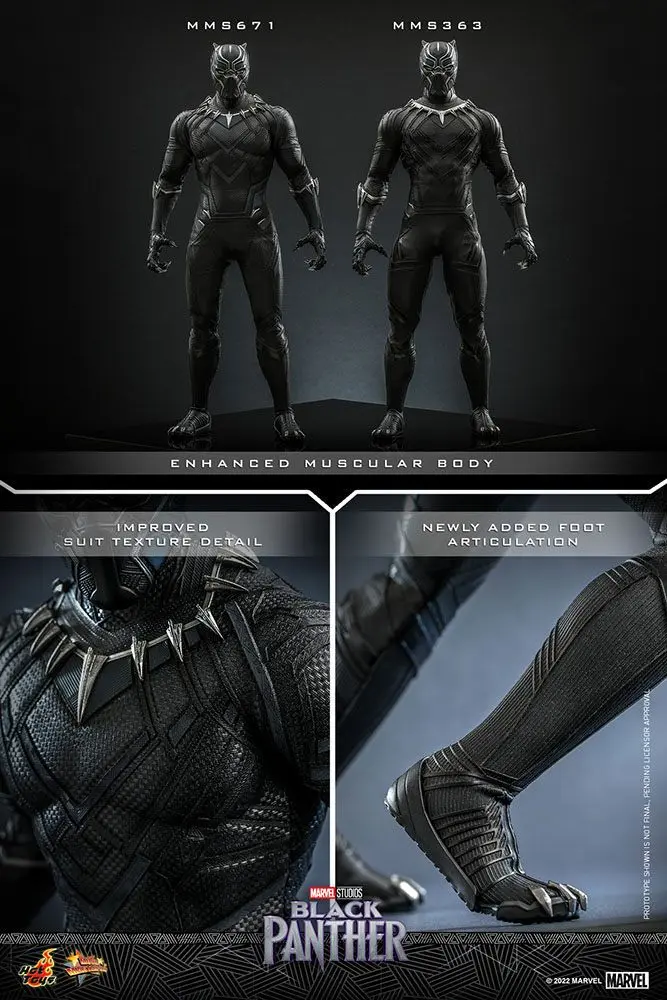 Black Panther Movie Masterpiece Action Figure 1/6 Black Panther (Original Suit) 31 cm product photo