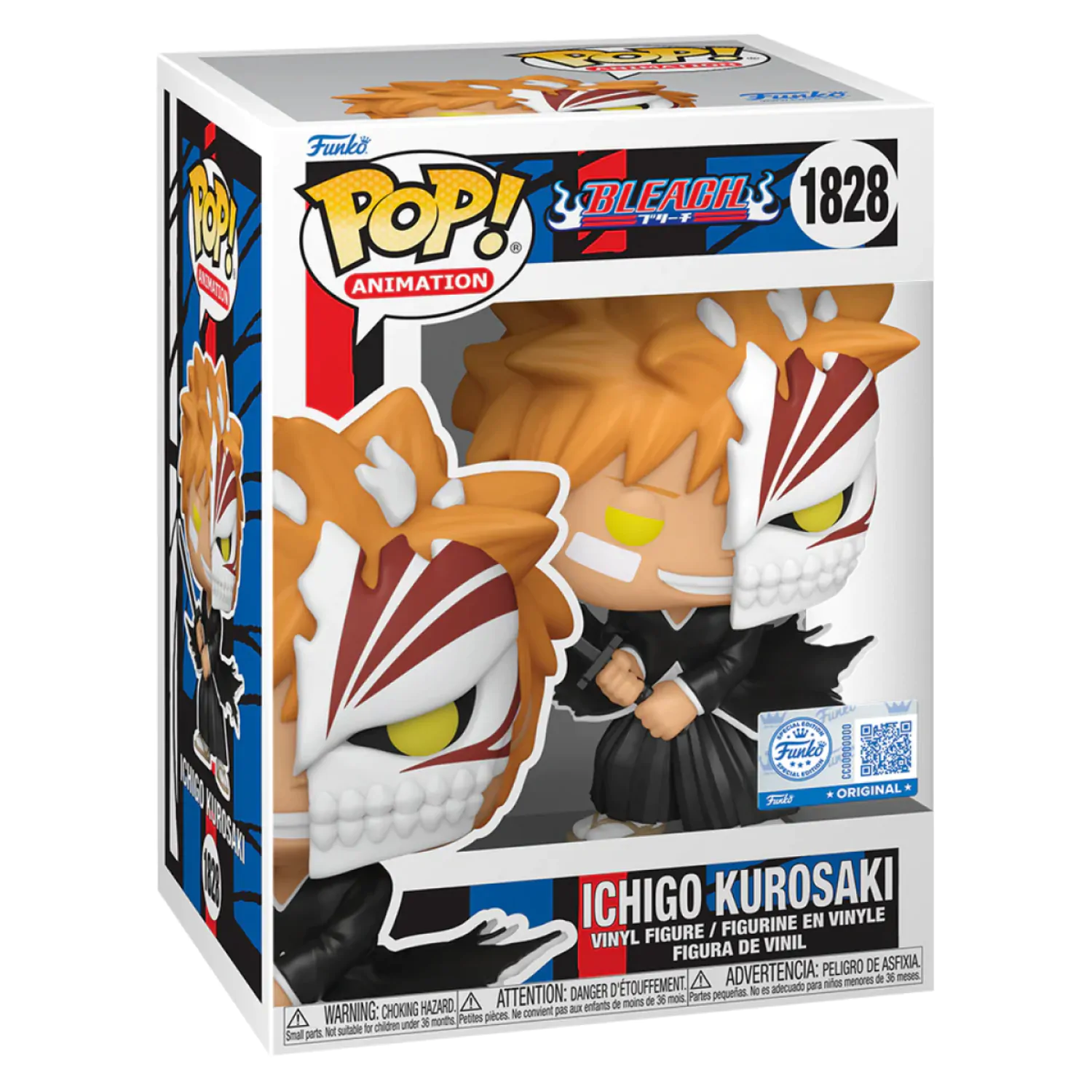 Bleach Funko POP! Animation Vinyl figure Ichigo with Half Mask Exclusive 9 cm [DAMAGED PACKAGE] product photo