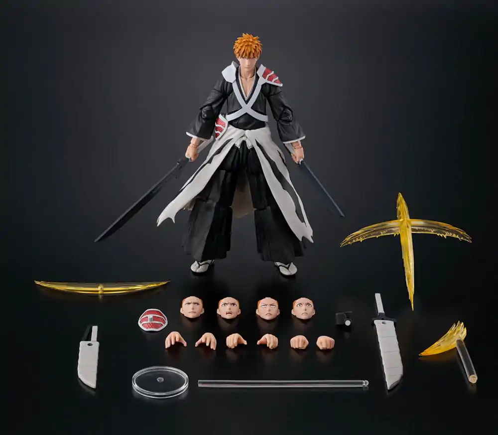 Bleach: Thousand-Year Blood War S.H. Figuarts Action Figure Ichigo Kurosaki Dual Zangetsu 16 cm termékfotó