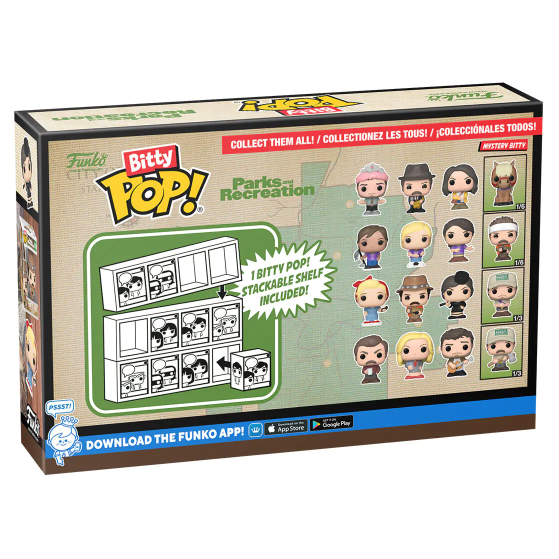 Blister 4 figures Bitty Funko POP Park and Recreation Ron termékfotó