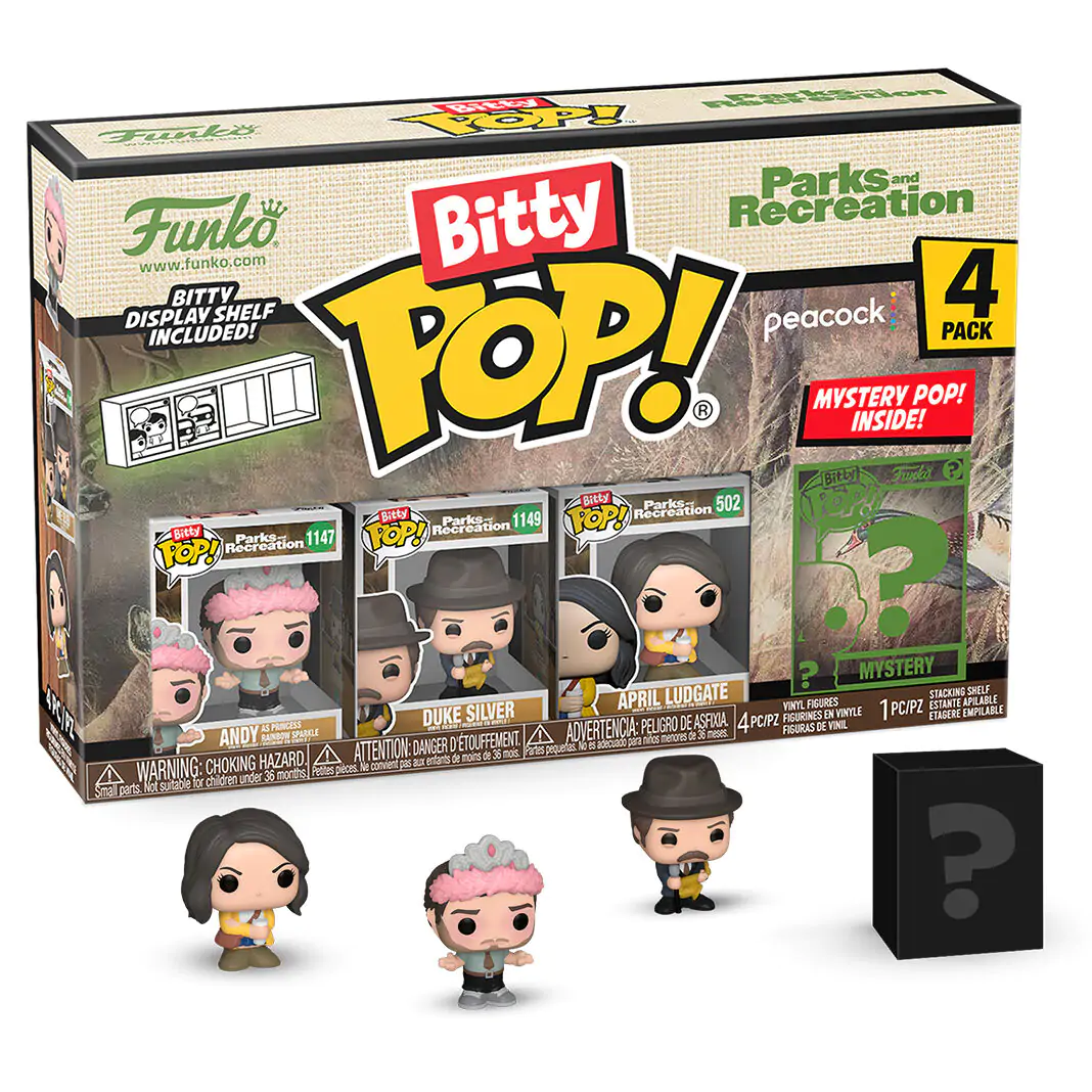 Blister 4 figures Bitty Funko POP Park and Recreation Andy termékfotó