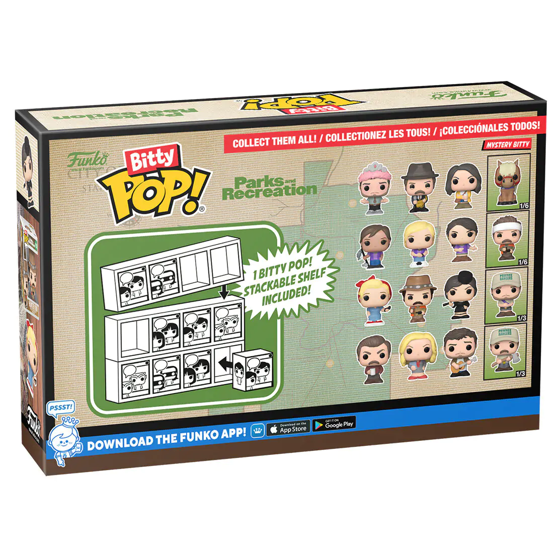 Blister 4 figures Bitty Funko POP Park and Recreation Andy termékfotó