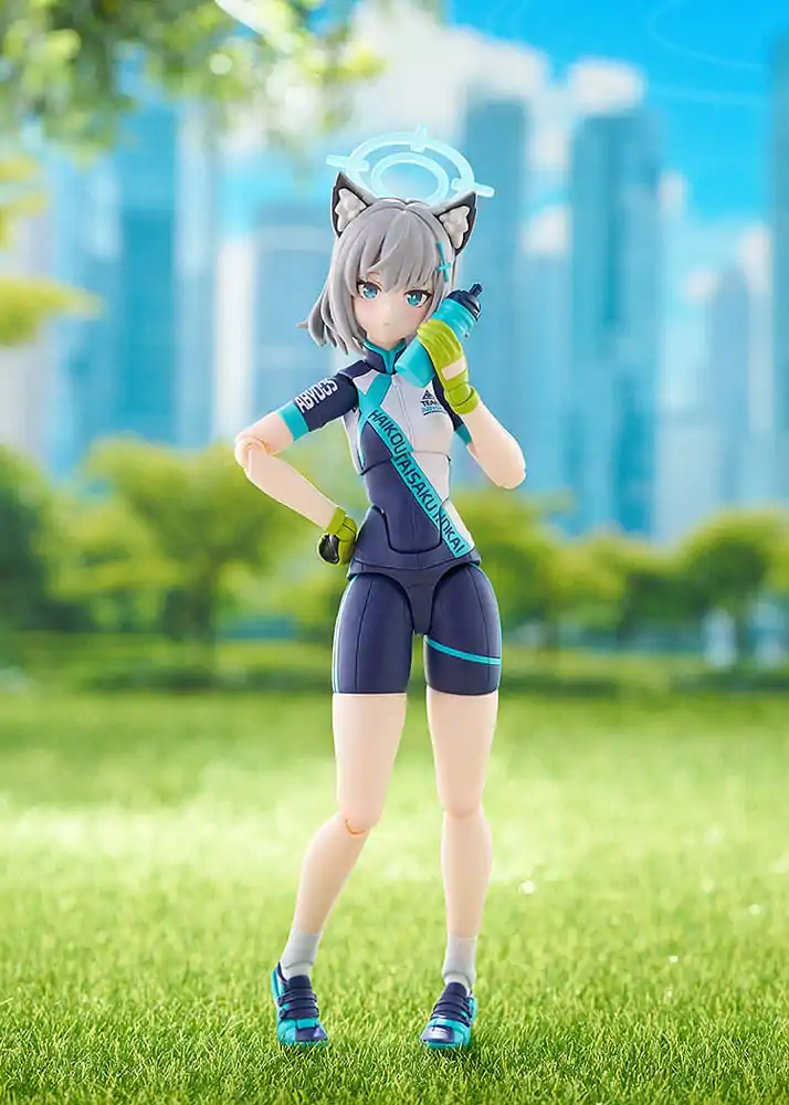 Blue Archive Figma Action Figure Shiroko Sunaookami Cycling 15 cm termékfotó