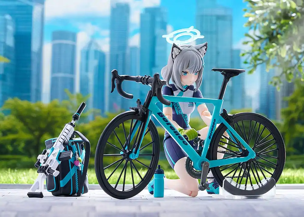 Blue Archive Figma Action Figure Shiroko Sunaookami Cycling DX Edition 15 cm termékfotó