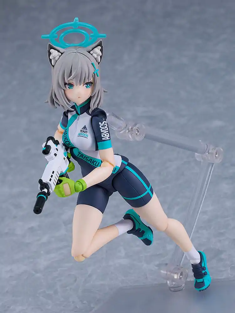 Blue Archive Figma Action Figure Shiroko Sunaookami Cycling DX Edition 15 cm termékfotó