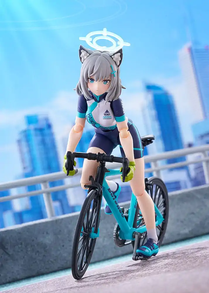 Blue Archive Figma Action Figure Shiroko Sunaookami Cycling DX Edition 15 cm termékfotó