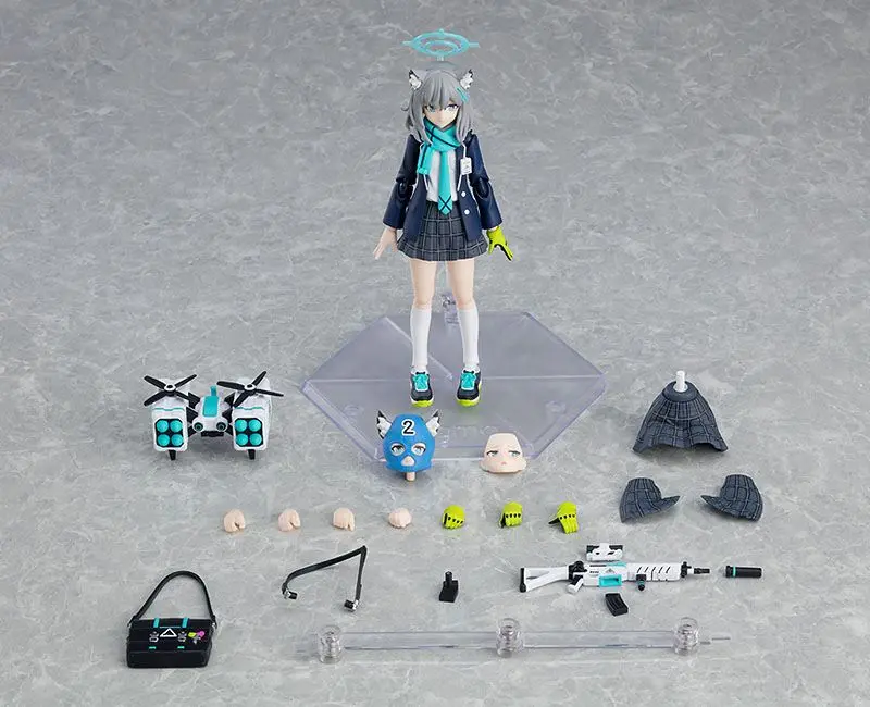 Blue Archive Figma Action Figure Shiroko Sunaookami 15 cm product photo