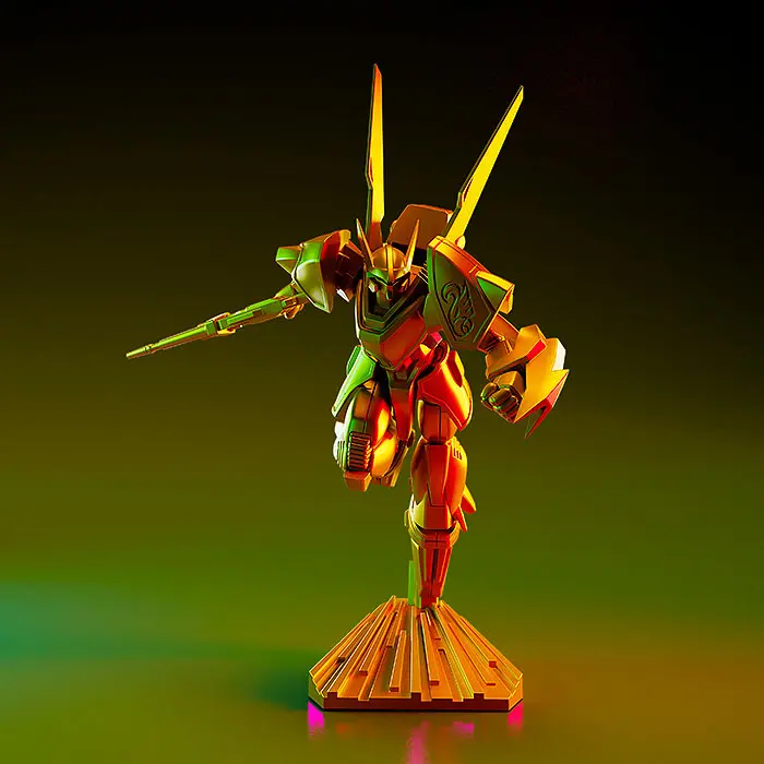 Blue Comet SPT Layzner Plastic Model Kits PLAMAX MF-73 minimum factory Layzner &amp; Zakaal: SPT Color Ver. 7 cm product photo