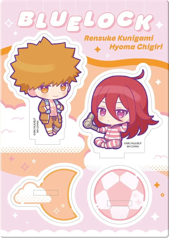 Blue Lock Acrylic Stand Buddycolle Good Night Ver. 2 Rensuke Kunigami & Hyoma Chigiri 14 cm termékfotó