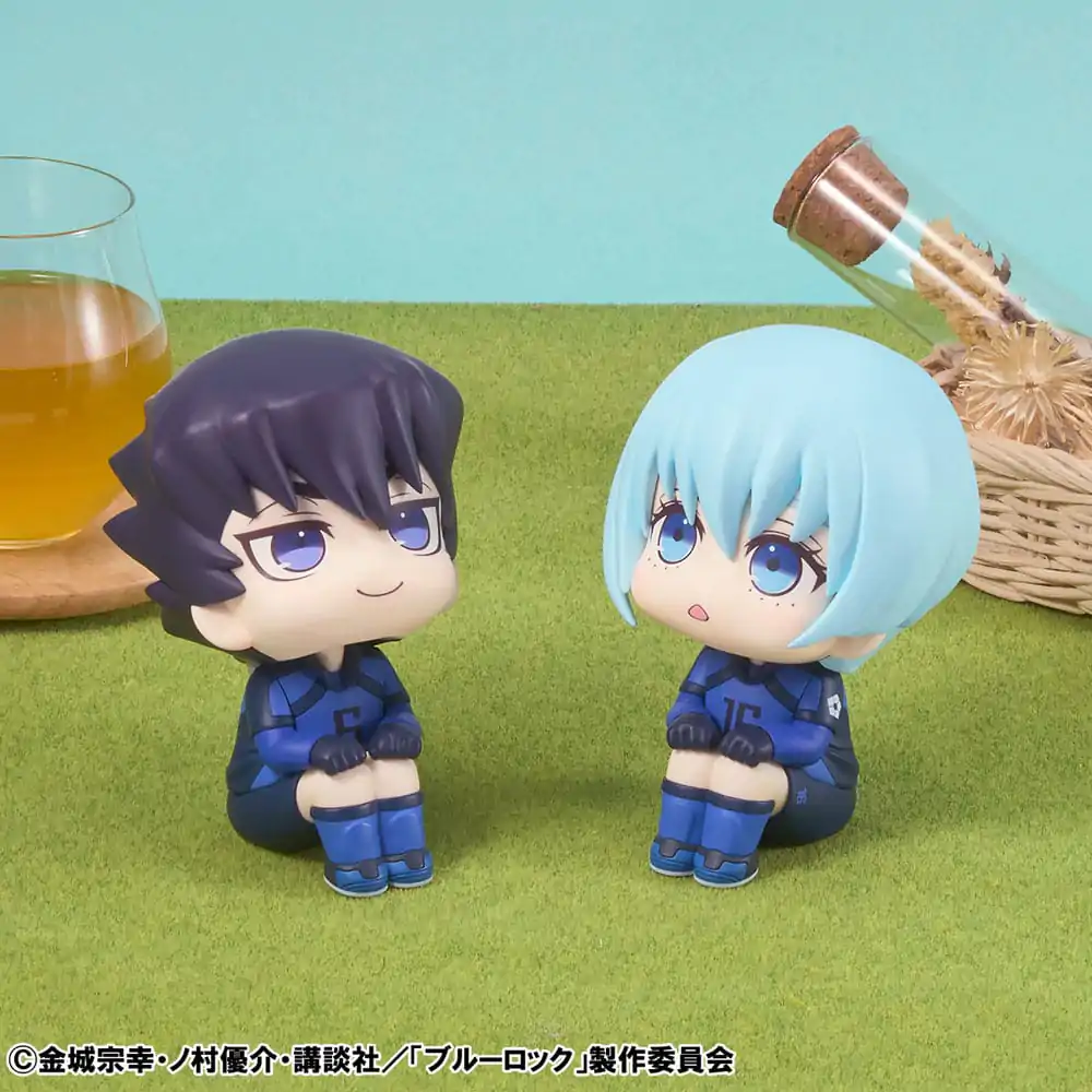 Blue Lock Look Up PVC Statue Tabito Karasu &amp; Yo Hiori Set (with gift) 11 cm product photo