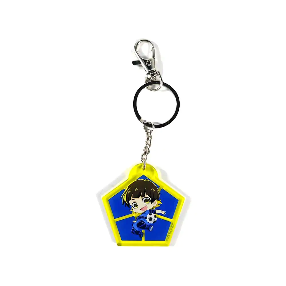 Blue Lock Acrylic Keychain Meguru Rachira Chibi Style 5 cm termékfotó