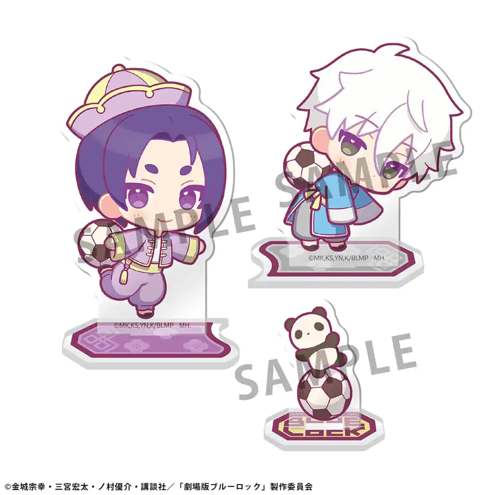 Blue Lock The Movie Acrylic Stand Buddycolle Episode Nagi A: Seishiro Nagi & Reo Mikage Panda ver. 14 cm product photo