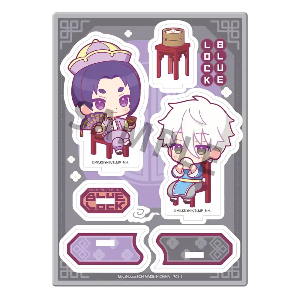 Blue Lock The Movie Acrylic Stand Buddycolle Episode Nagi A: Seishiro Nagi & Reo Mikage Yumcha Ver. 14 cm product photo