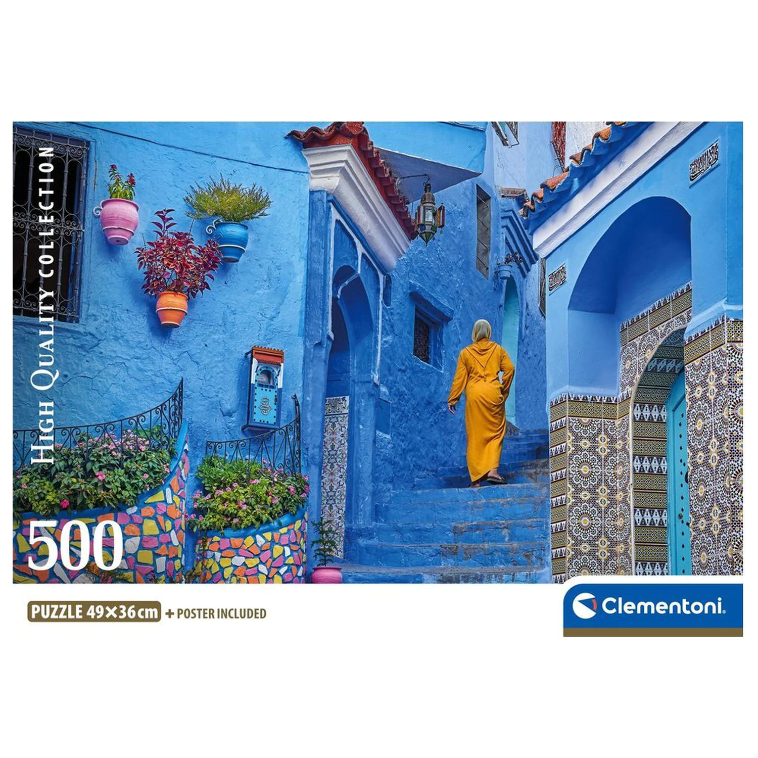 Blue Street Of Chefchaouen puzzle 500pcs product photo