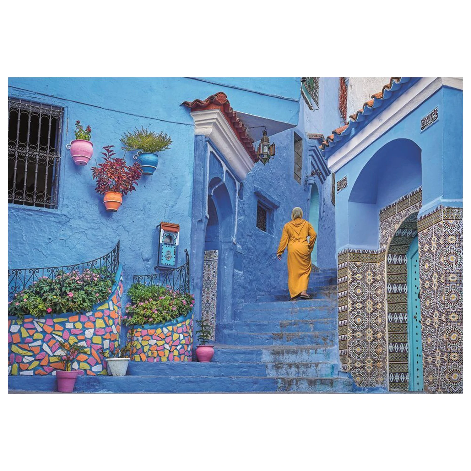 Blue Street Of Chefchaouen puzzle 500pcs product photo