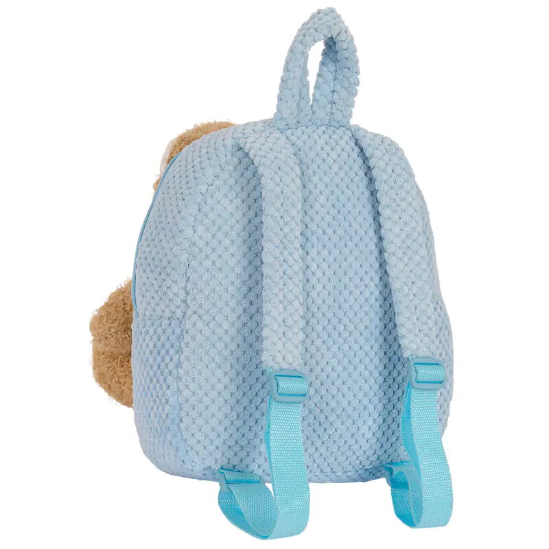 Blue backpack with Bear plush toy 27cm product photo