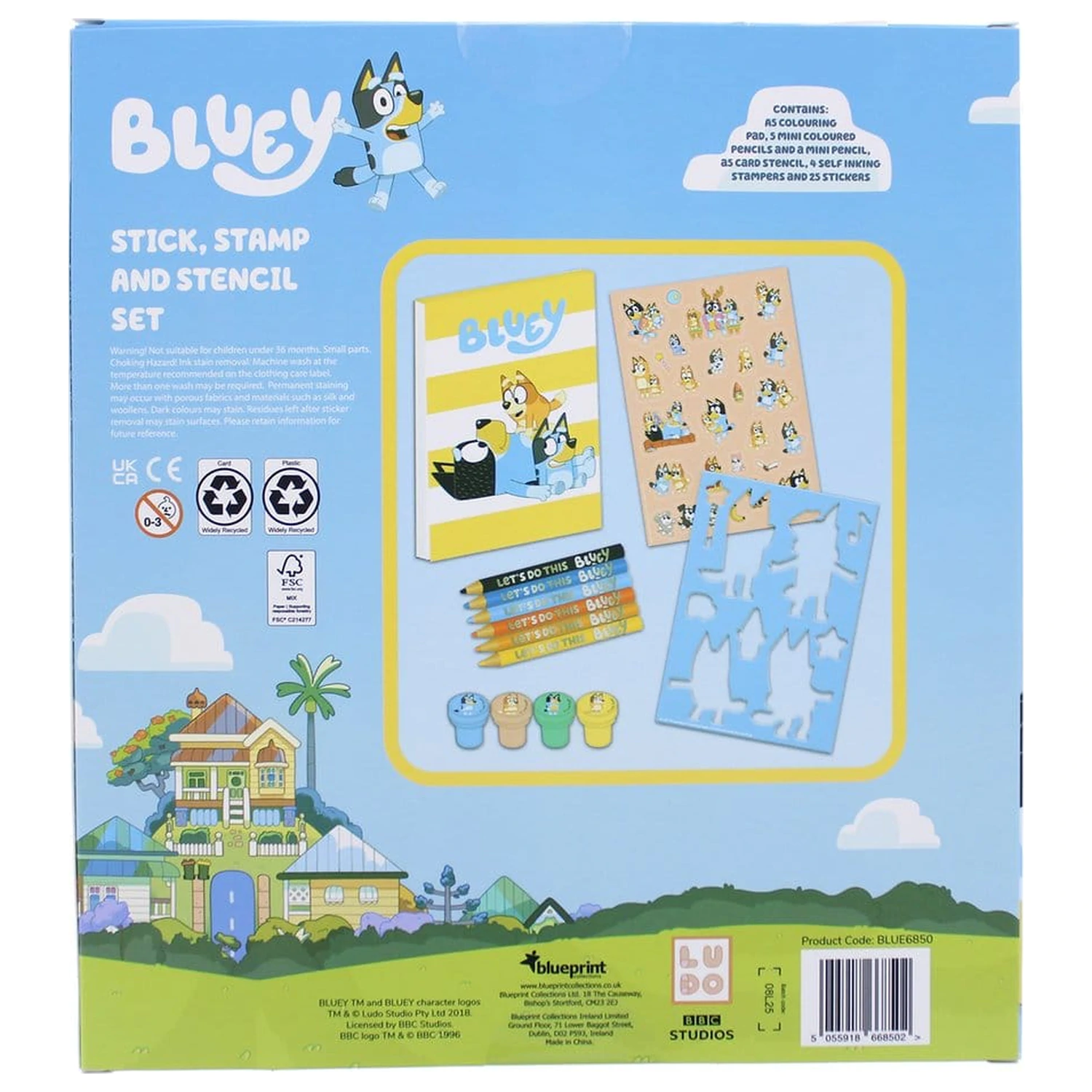 Bluey 14-Piece Creative Colouring Set product photo