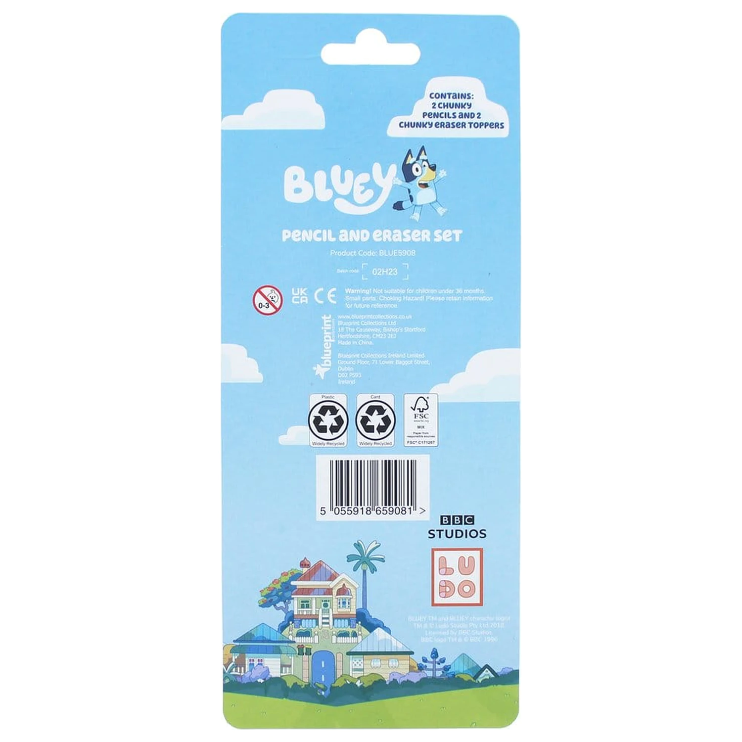 Bluey 4-Piece Stationery Set product photo