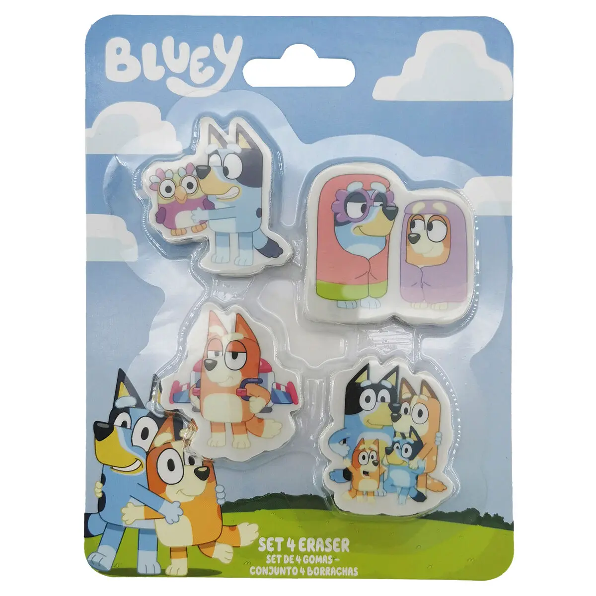 Bluey Set 4 erasers product photo