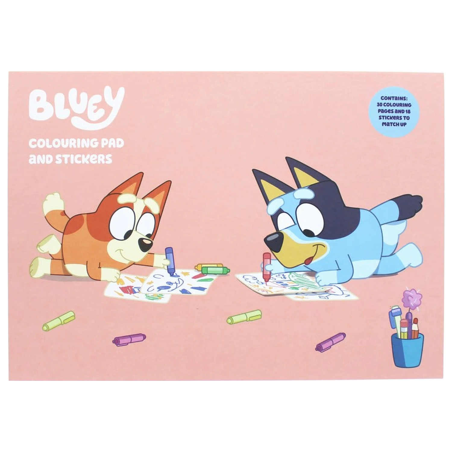 Bluey Colouring Book A4 & Sticker Set product photo
