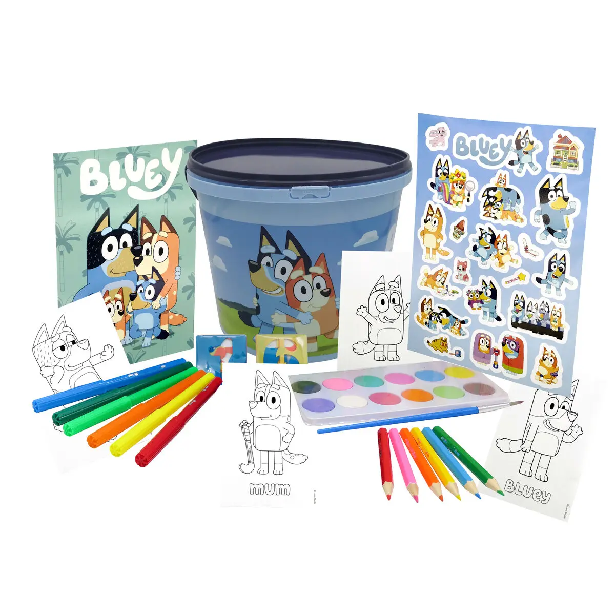 Bluey activity bucket 46pcs product photo