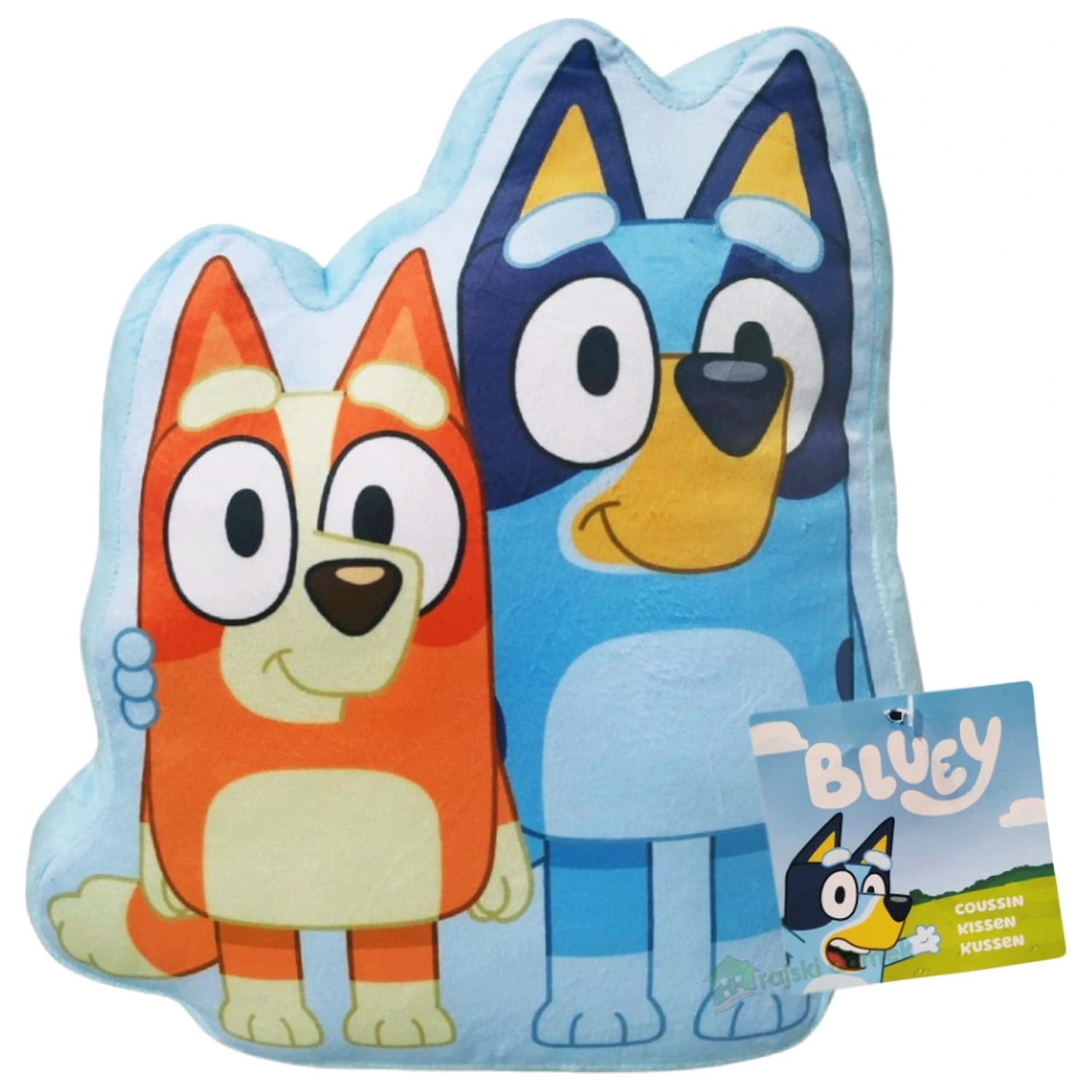 Bluey Best Pals Shaped Pillow, Decorative Pillow 34x28 cm product photo