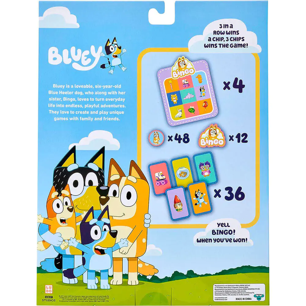 Bluey Bingo - bingo card game product photo