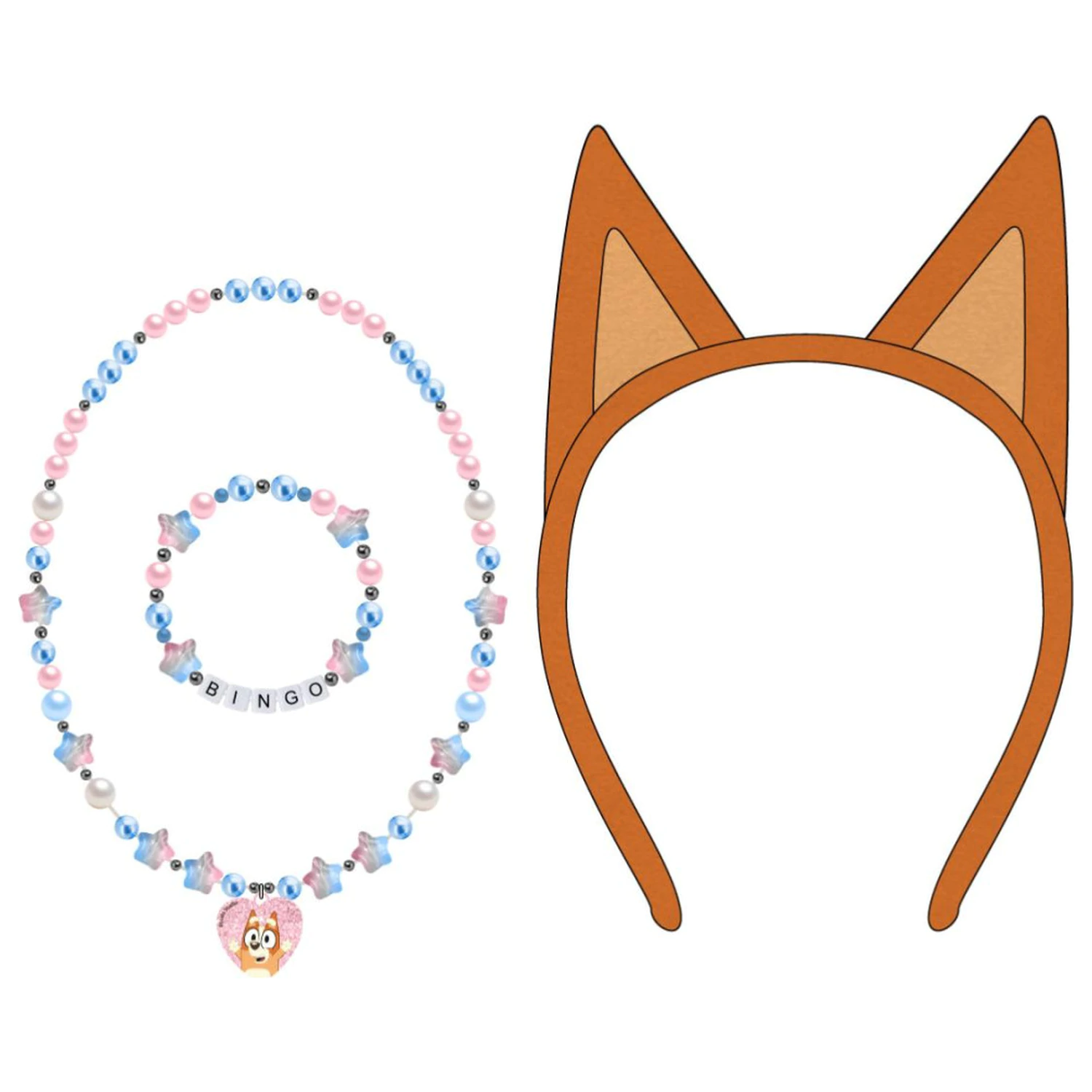 Bluey Bingo Jewelry and Headband Set product photo