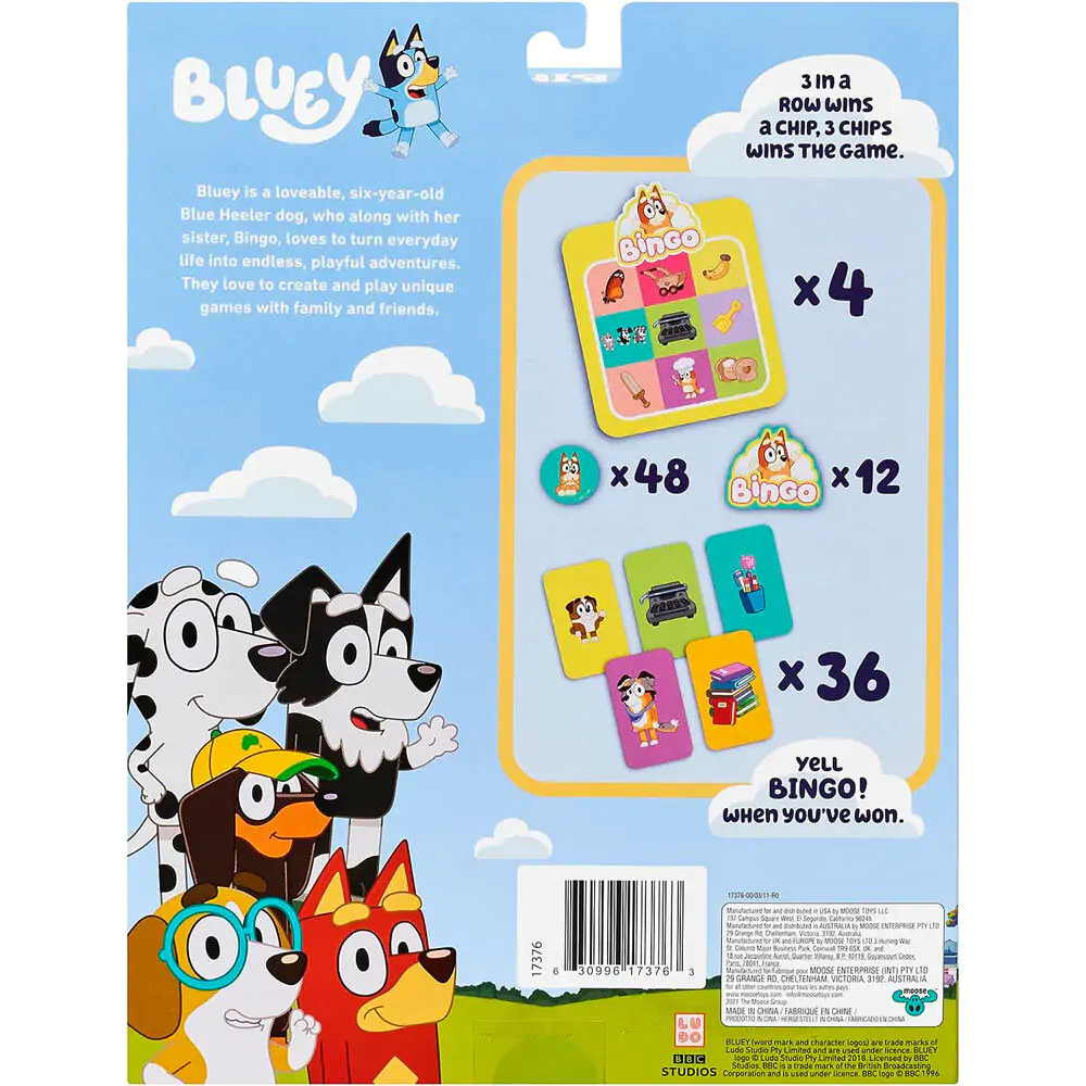 Bluey Bingo friends of the school bingo card game product photo