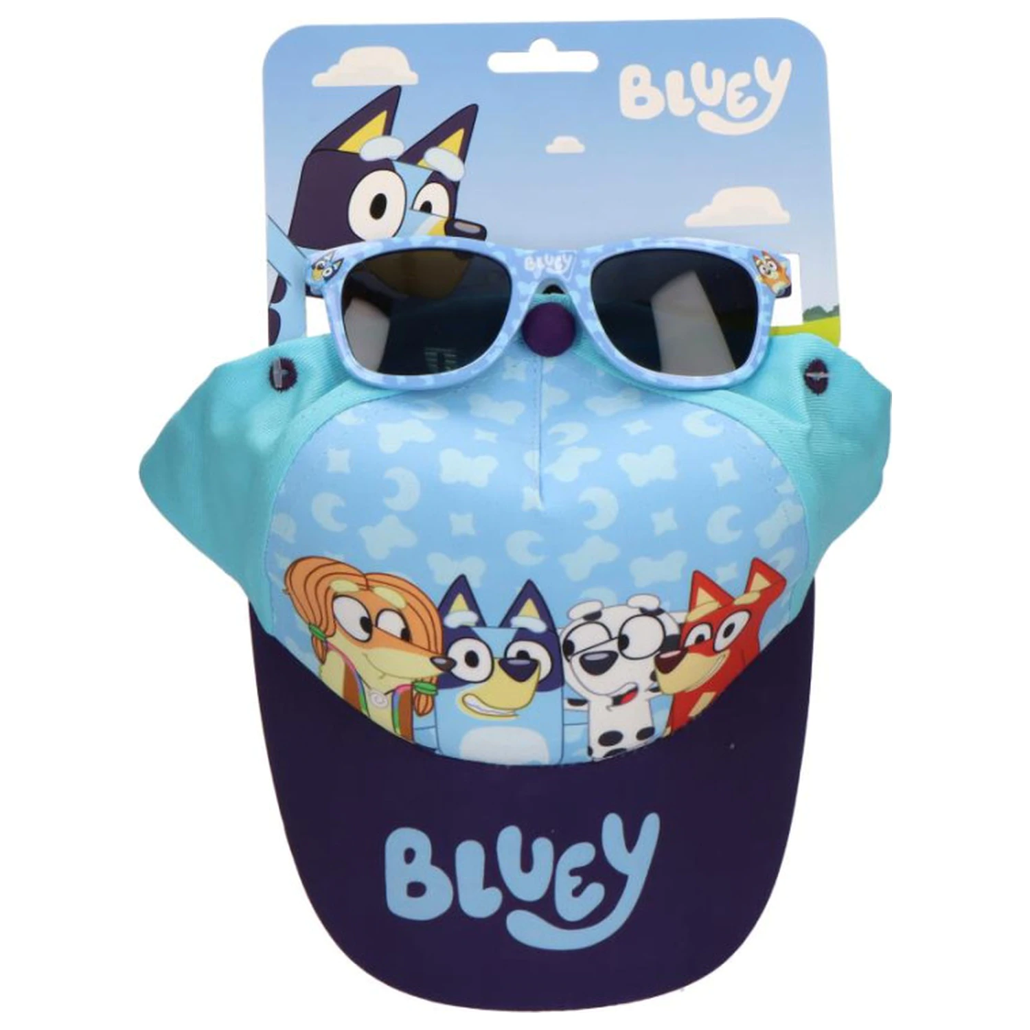 Bluey Blue Team Sunglasses and Baseball Cap Set product photo