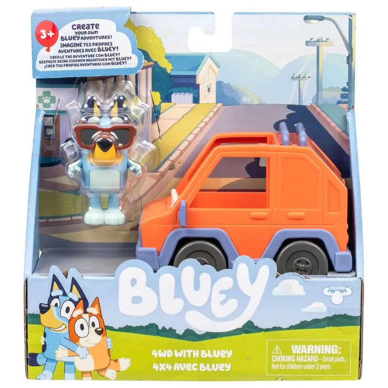 Bluey  Mini Figure Playset Bluey & 4WD Car product photo