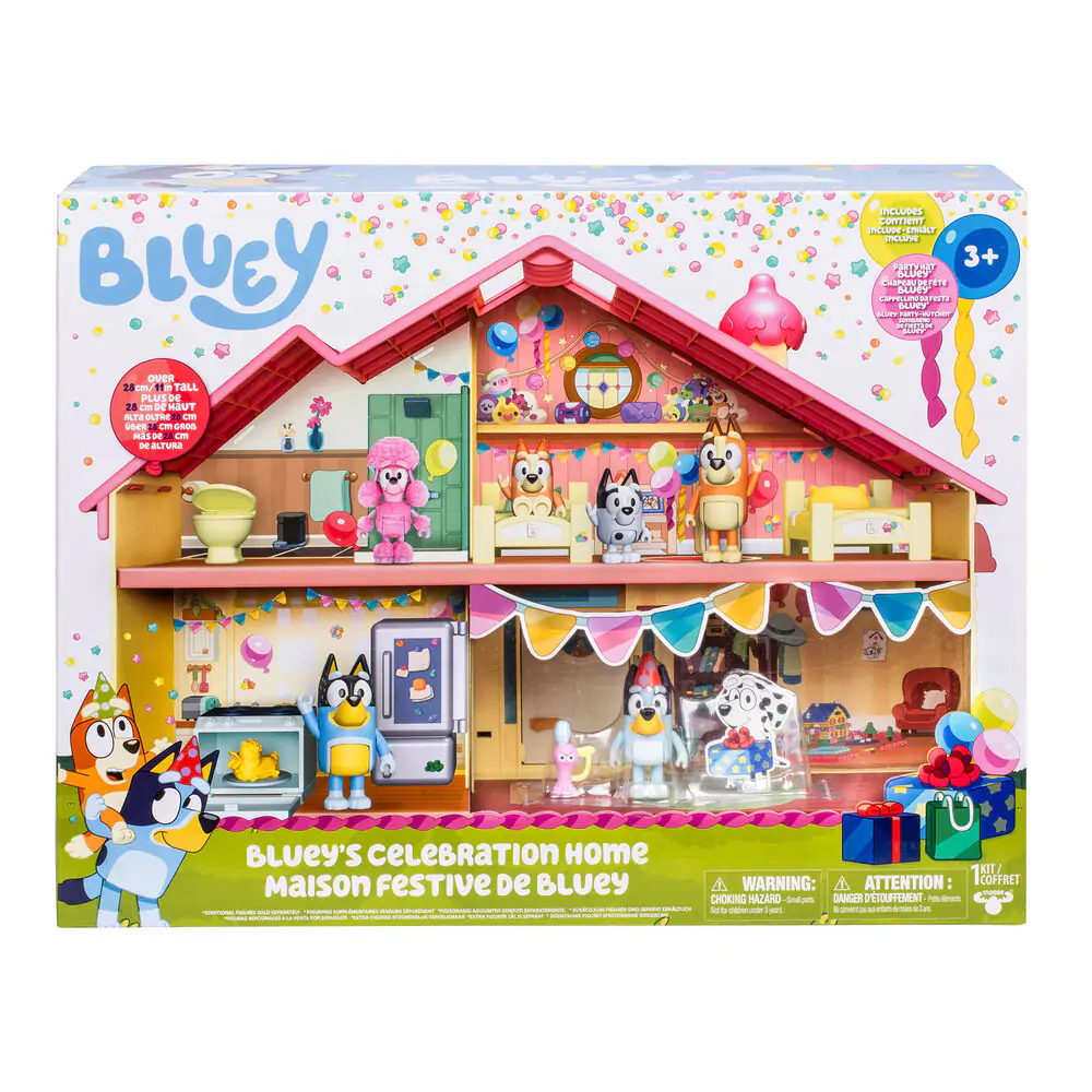 Bluey Celebration home + figure product photo