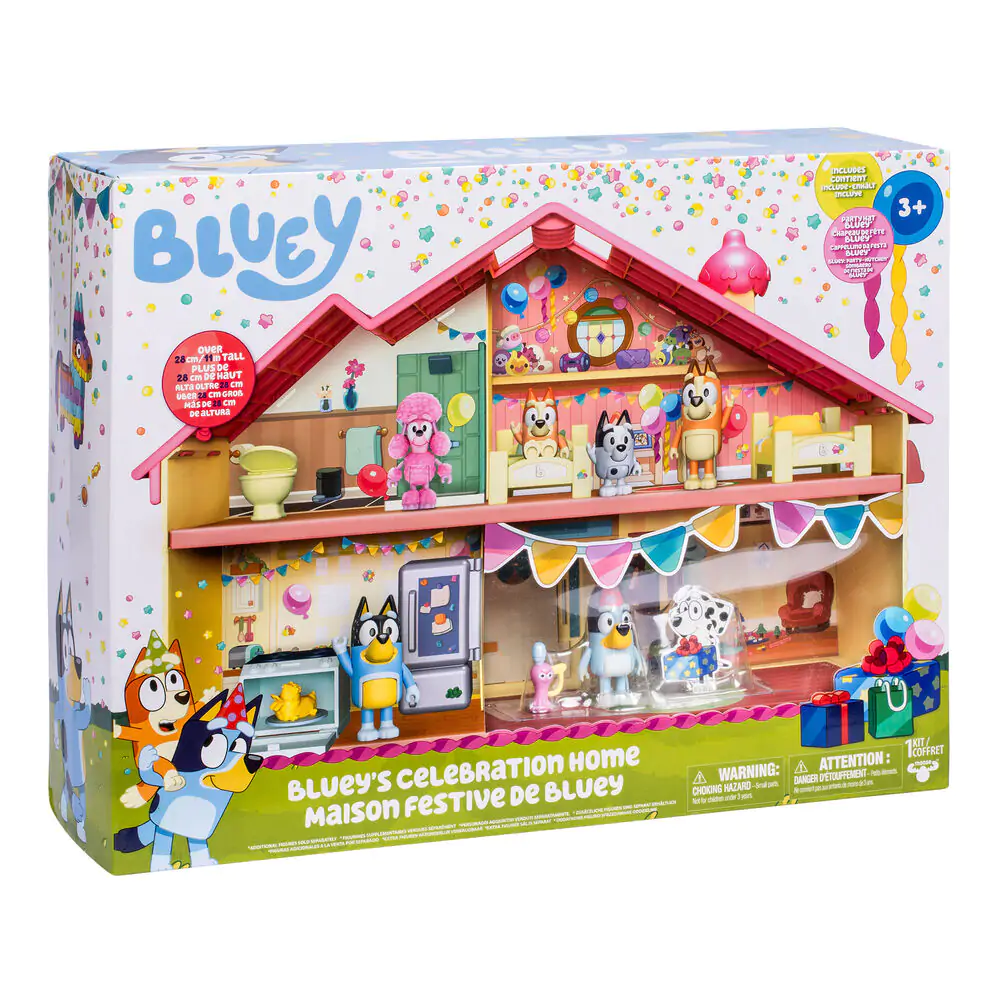 Bluey Celebration home + figure product photo