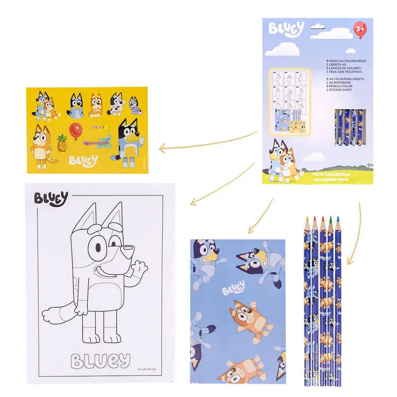 Bluey Colouring stationery set termékfotó