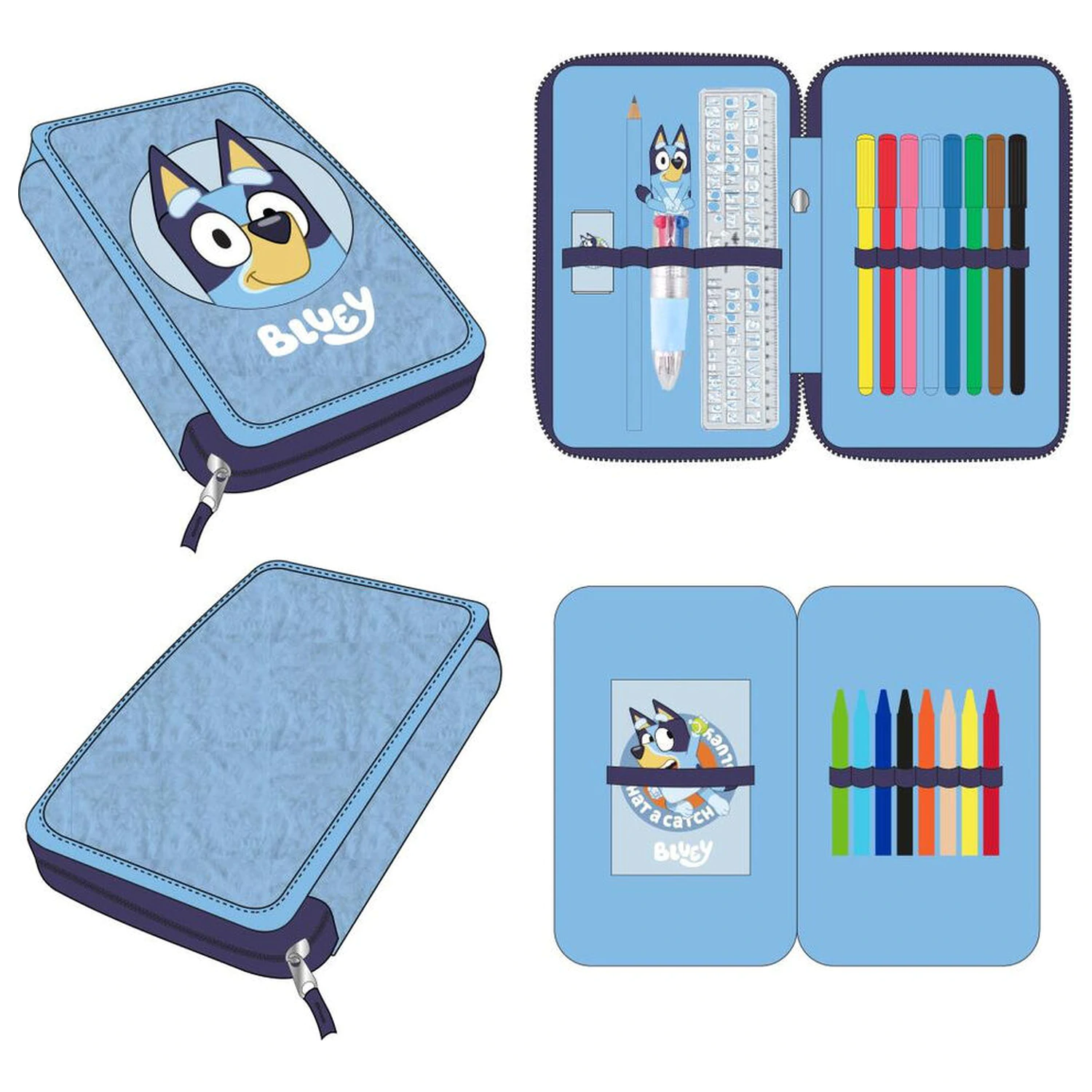 Bluey double pencil case product photo