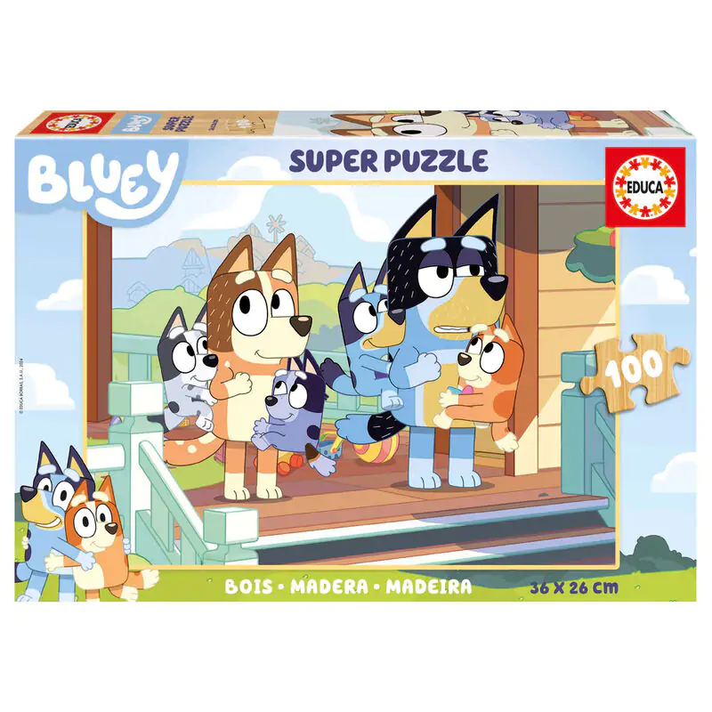Bluey wood puzzle 100pcs product photo