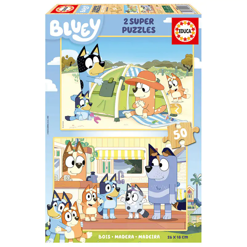 Bluey wood puzzle 2x50pcs termékfotó