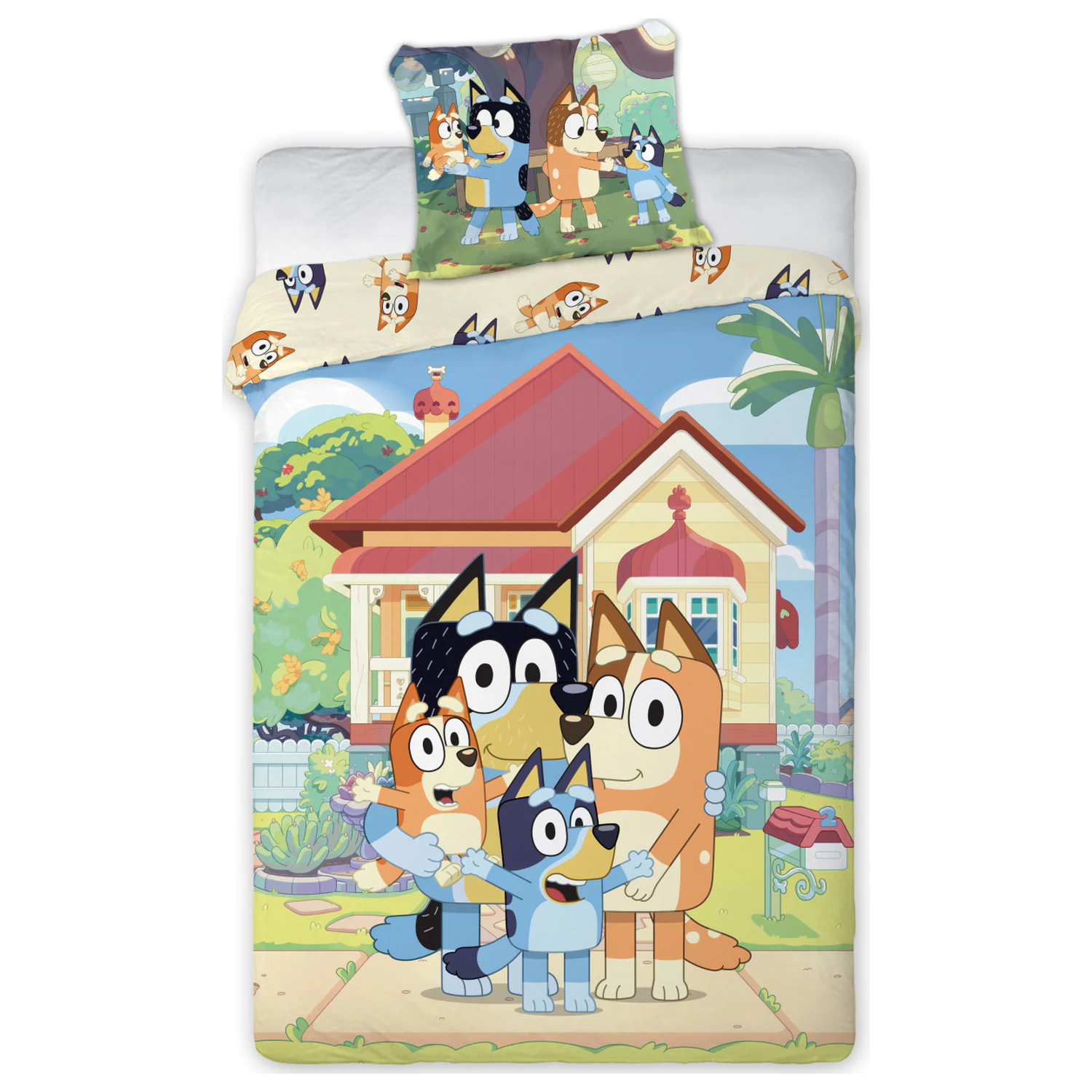 Bluey Family Home children's, preschool duvet cover product photo