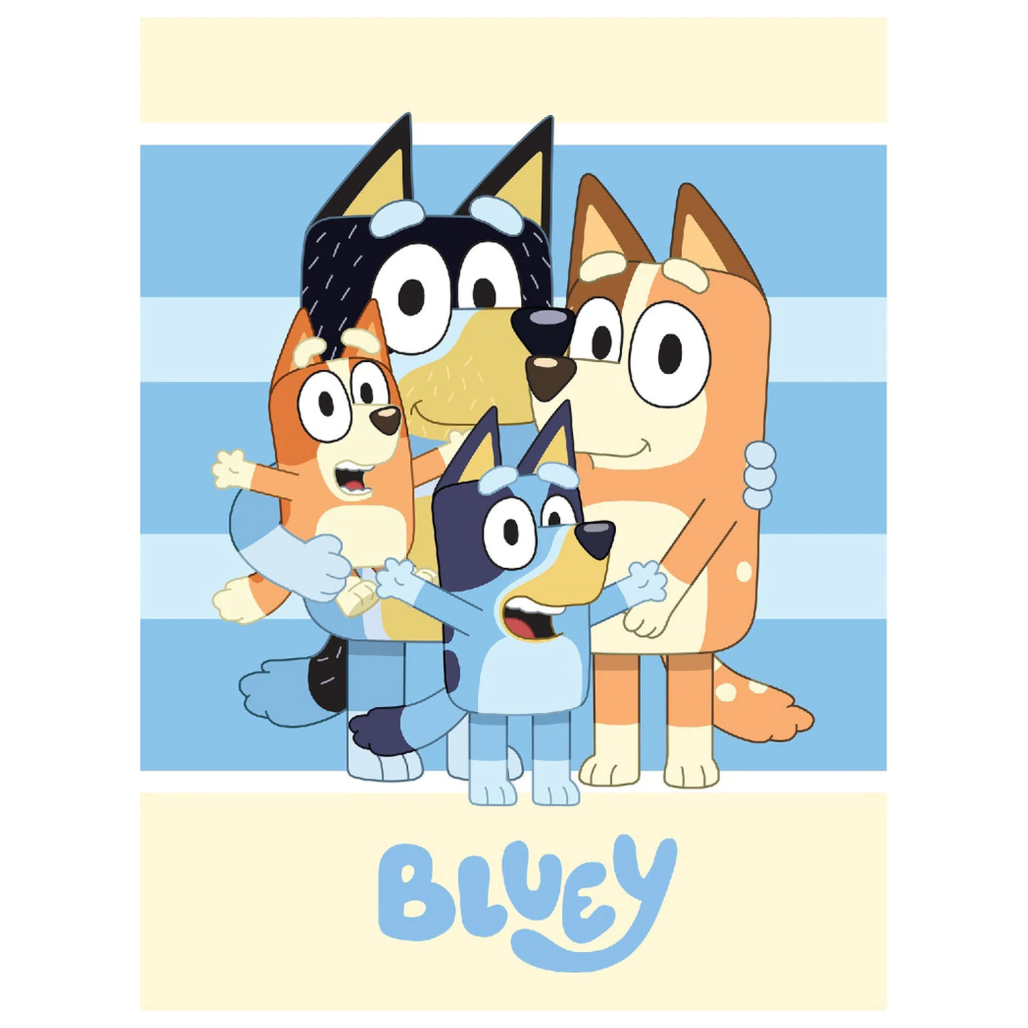 Bluey Happiness fleece blanket 100x140cm product photo