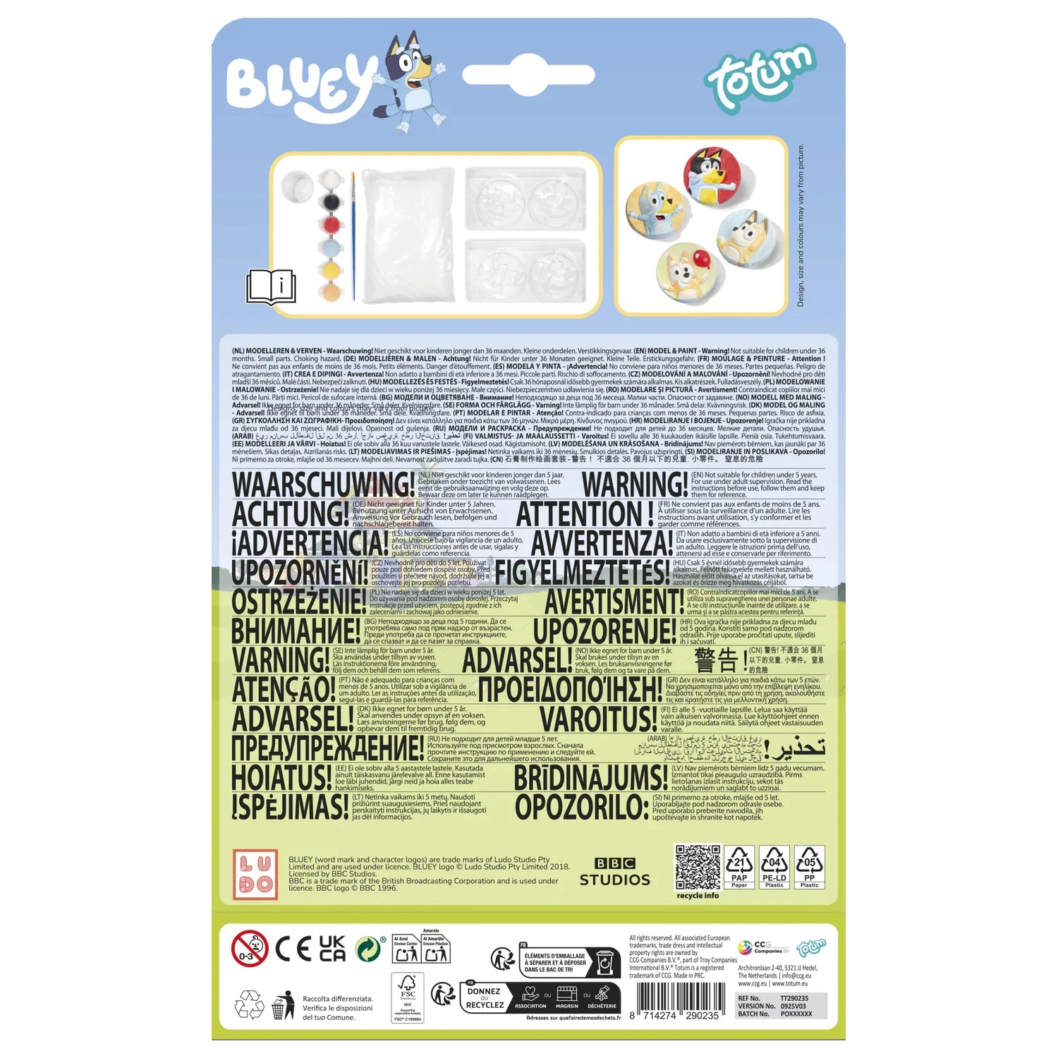 Bluey Happy Plaster Casting Set product photo