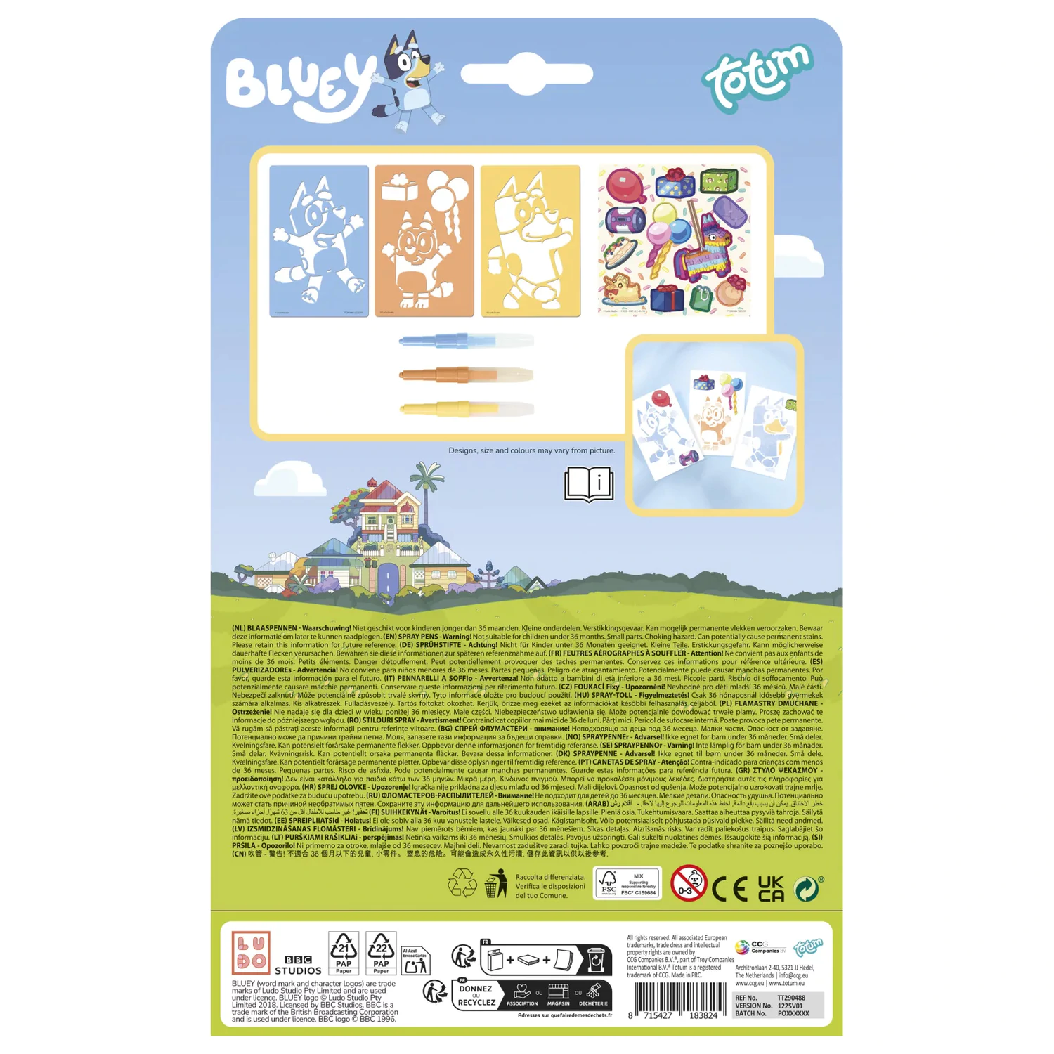 Bluey Happy Creative Set with Spray Pen product photo