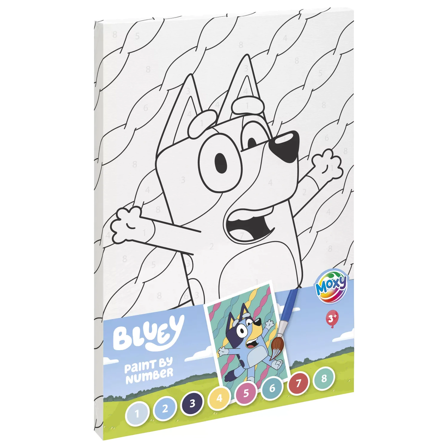 Bluey Happy Number Coloring Set product photo