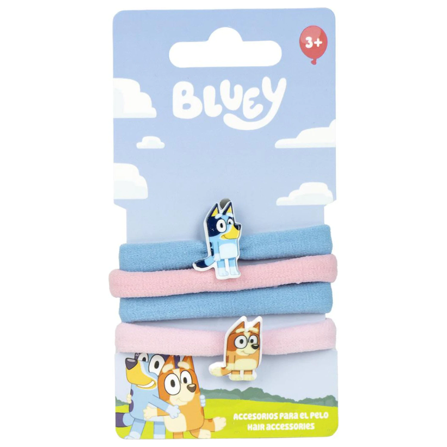 Bluey Happy Vibes Hair Tie Set 4-Pack product photo