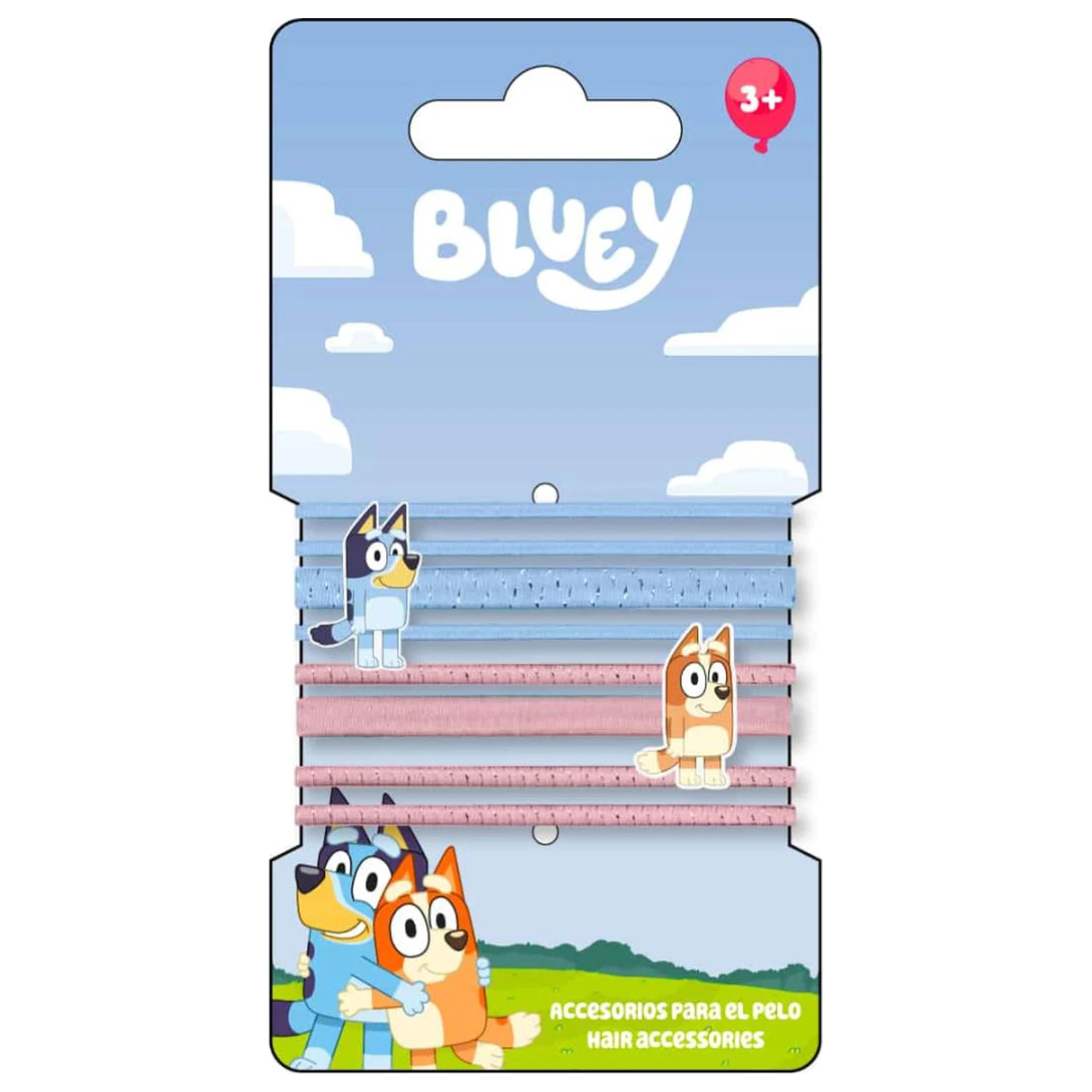 Bluey Happy Vibes Hair Tie Set 8 Pieces product photo